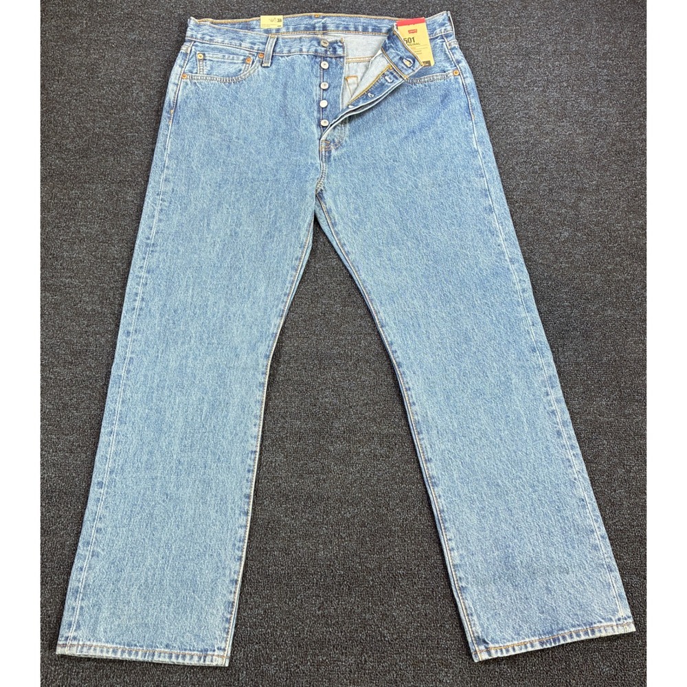 Levis 501 Jeans Mens 36x30 Original Straight Leg Button Fly 100% Cotton NWT
